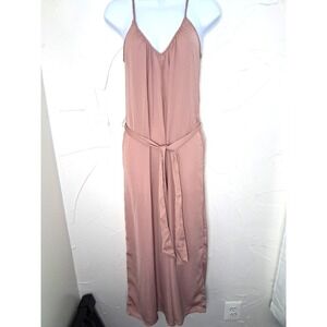 American Eagle Wide Leg Jumpsuit Size XS Sleeveless‎ Belted Travel Beach Silky